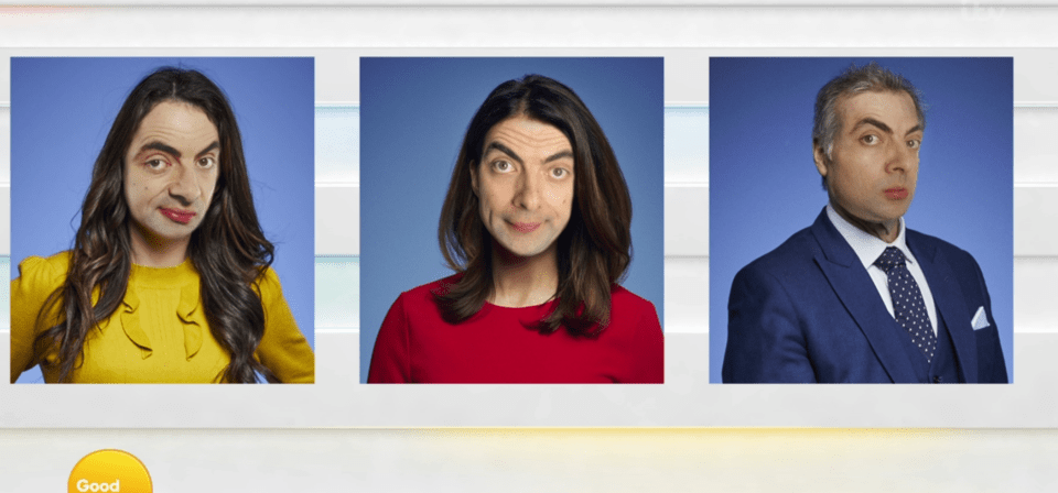 Laura Tobin, Susanna Reid and Dr Hilary Jones are transformed into Mr Bean