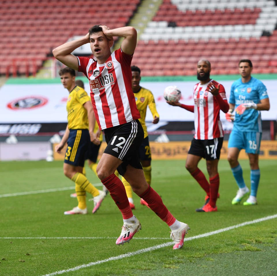  John Egans looks on as his goal is disallowed