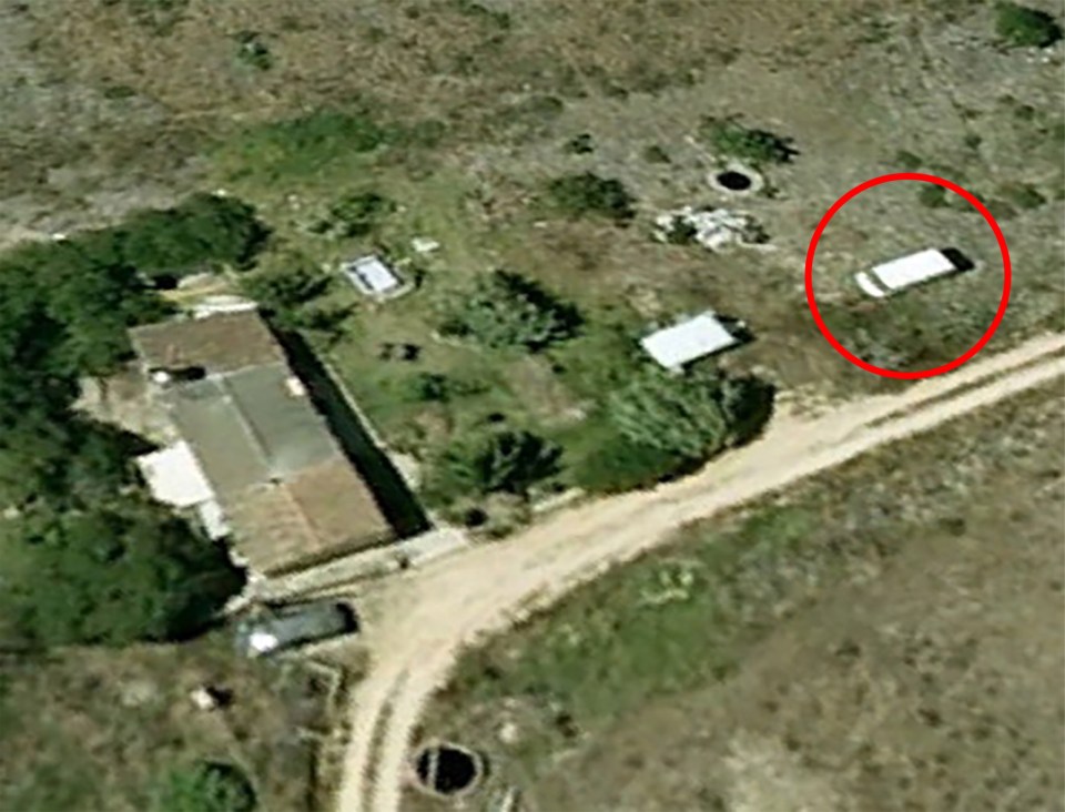  A campervan can be seen at Christian B's home after Madeleine vanished