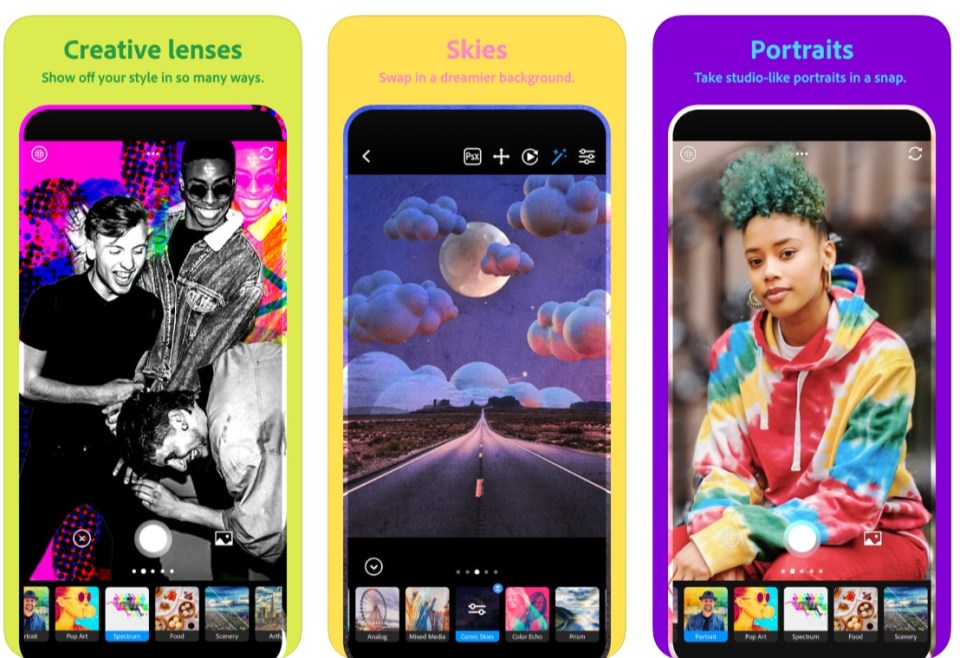 Adobe's Photoshop Camera app adds creative filters to your photos using AI