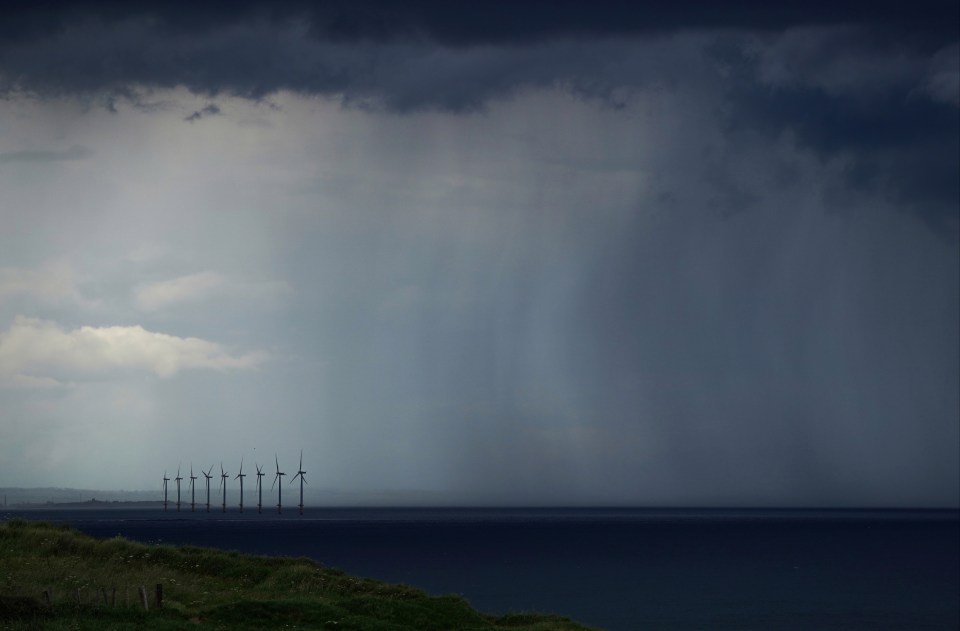 Storms were seen in the north of England