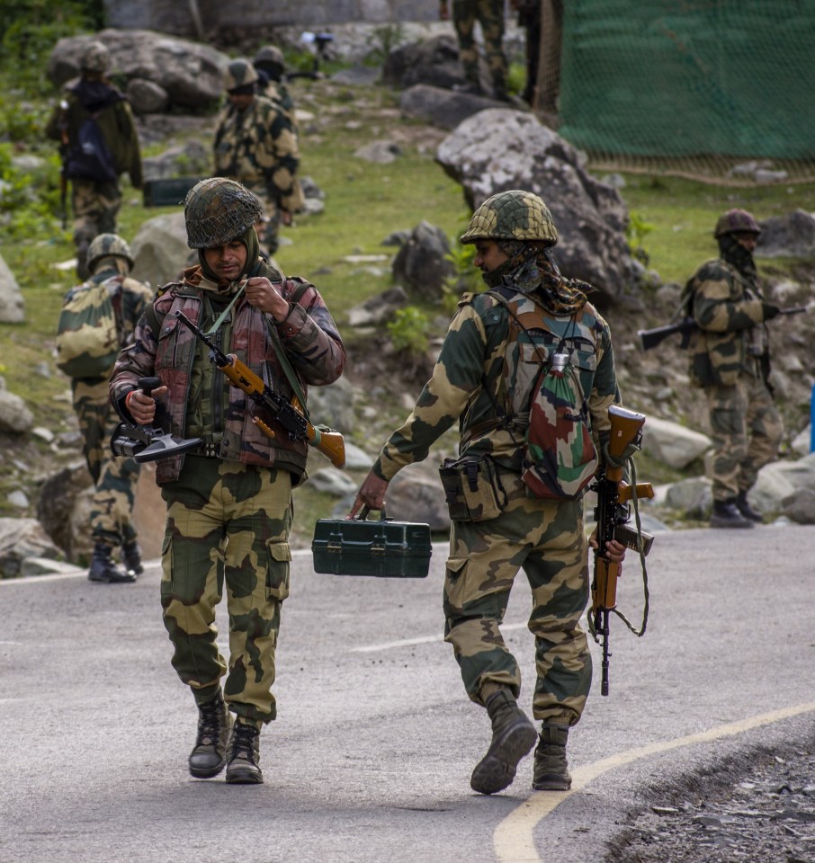 Indian and Chinese troops face-off along the disputed Himalayan border