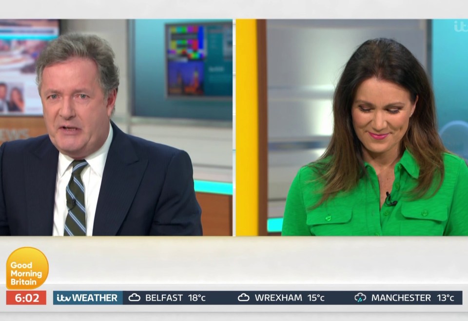 The star opened up to co-host Susanna Reid on Good Morning Britain this morning