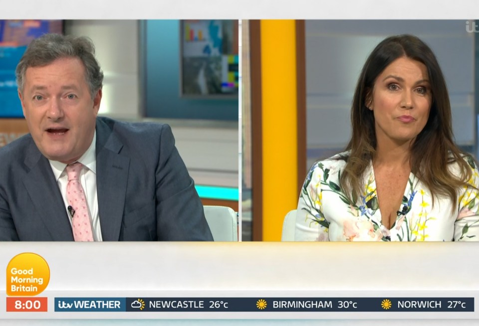 Susanna's GMB co-host Piers Morgan also recently spoke out about Twitter abuse