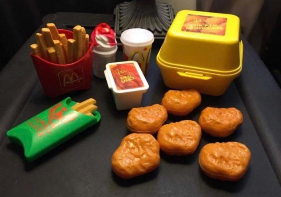  Chicken nuggets, fries and dips were other toys you could get in the 80s