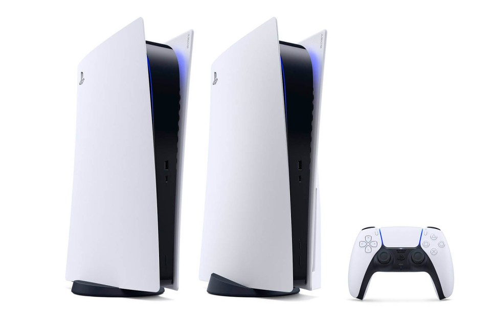 The console has a brand new design that looks vastly different from the PS3 and PS4