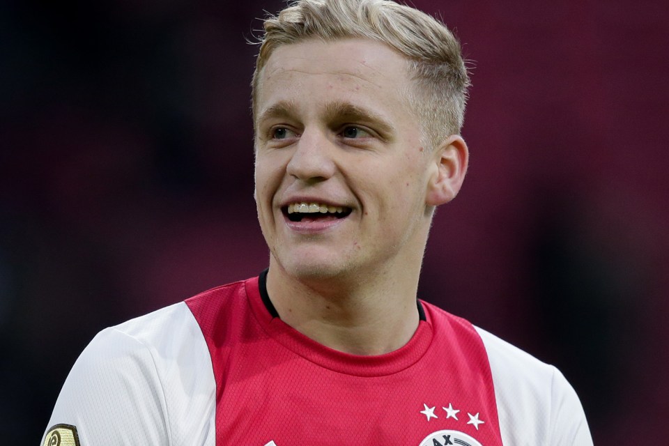  Ajax star Donny van de Beek is linked with Europe's top clubs