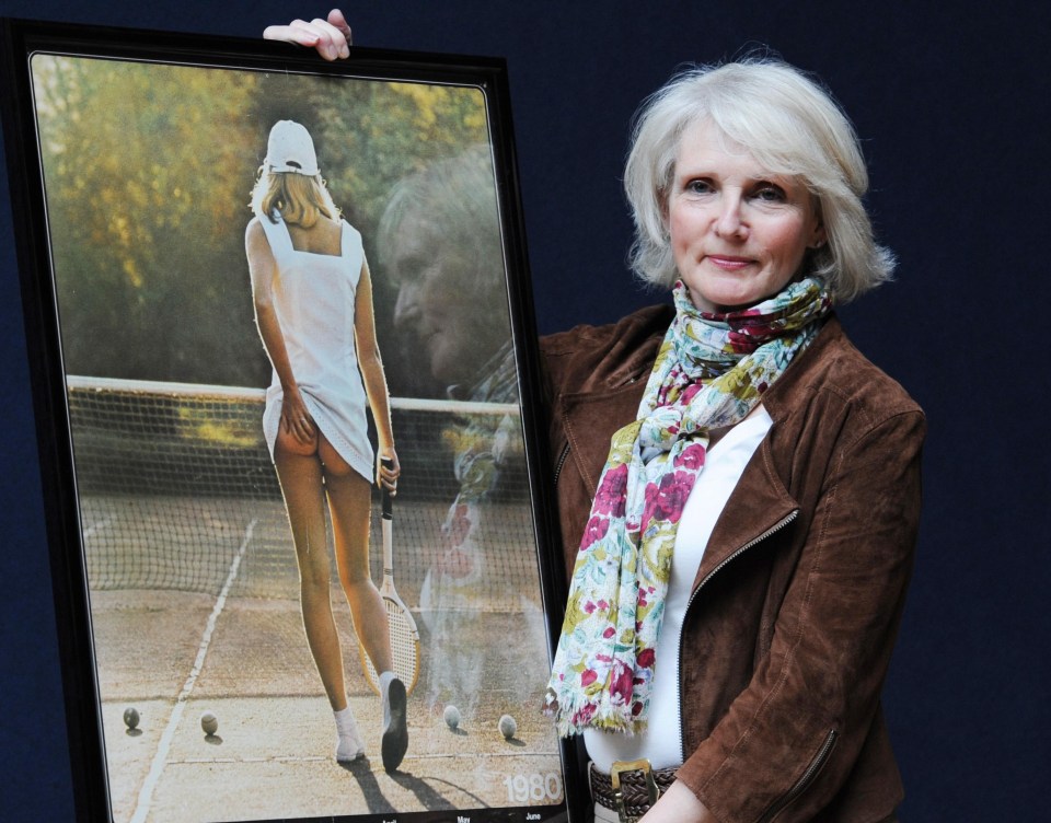 Fiona with the poster that has sold two million copies