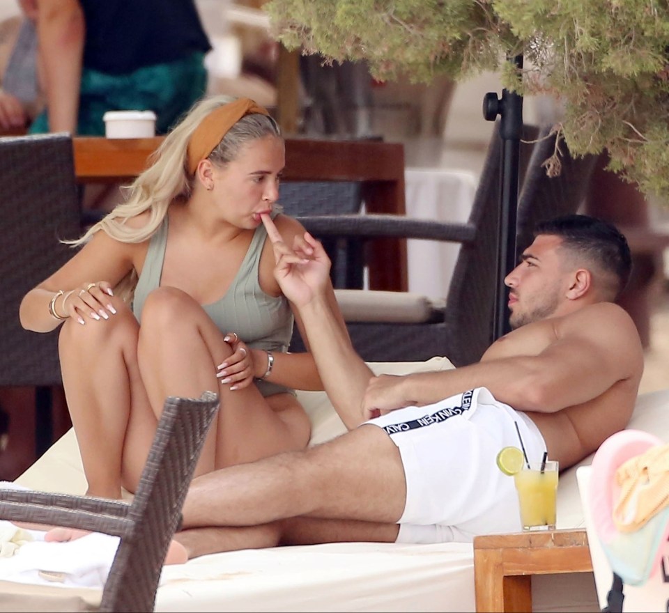 Love Island Molly-Mae Hague was seen with Tommy's finger in her mouth