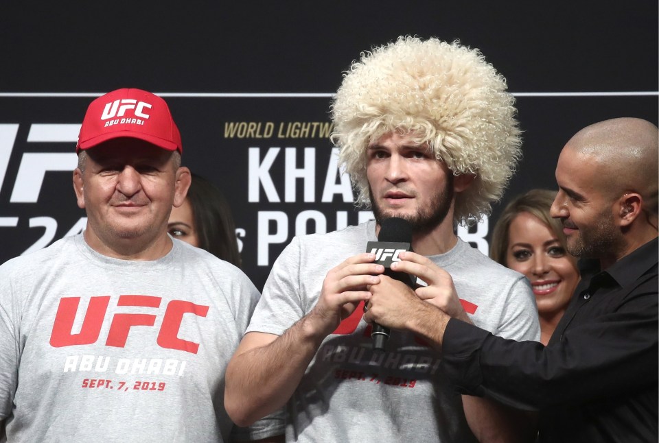 With his father always at his side, Khabib went on to win the lightweight title