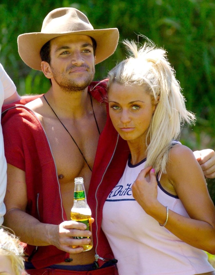 Katie met eventual first husband Peter Andre on I'm A Celeb in 2004