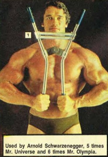 Arnold Schwarzenegger showed off his rippling muscles in the 1979 and 1981 editions