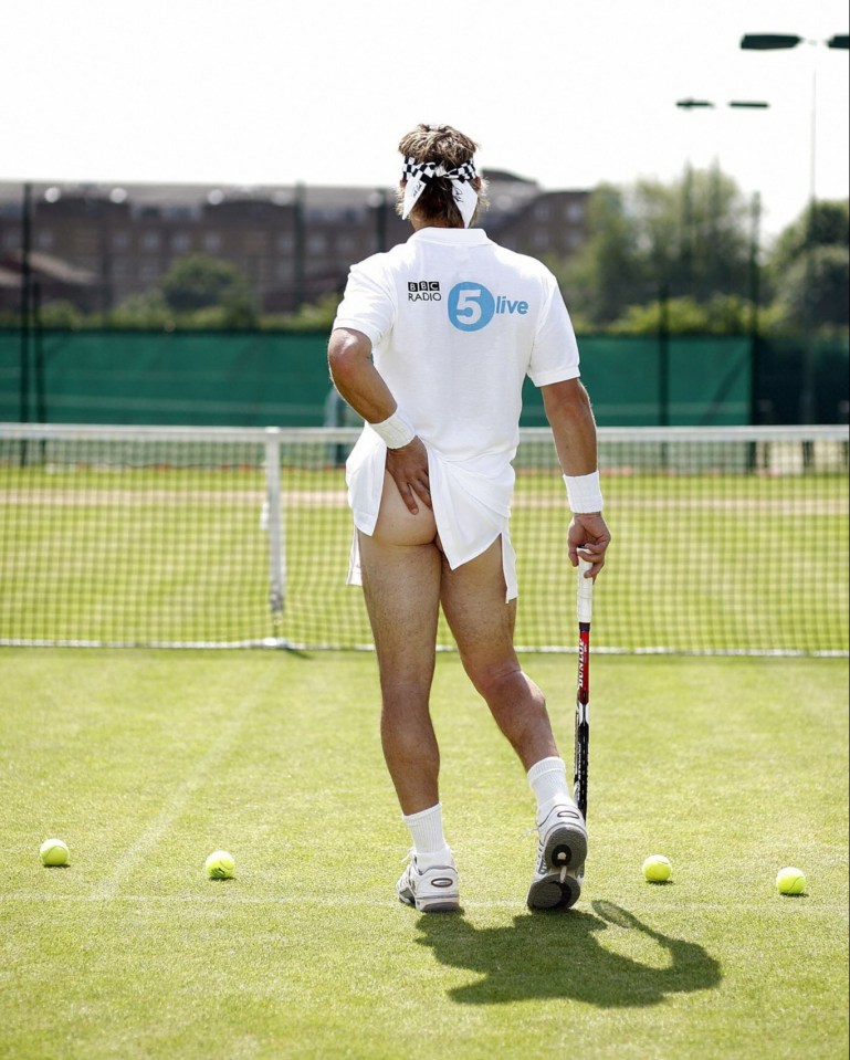 Retired ace Pat bared his bum in 2011 to promote the BBC's Wimbledon coverage