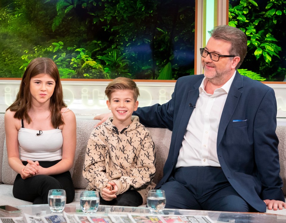 Derek with Darcey and Billy on Good Morning Britain last year