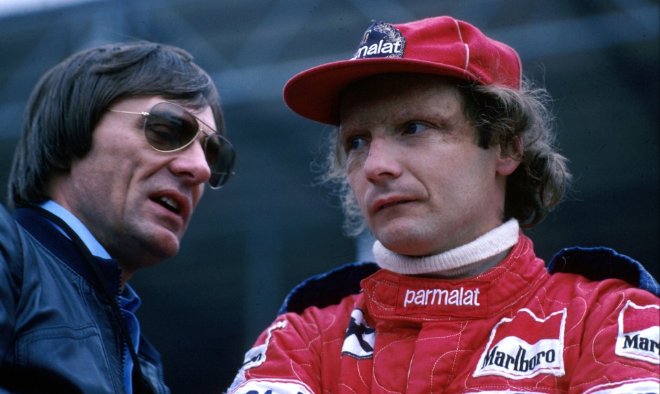  Niki Lauda, right, drove for Ecclestone's Brabham racing team