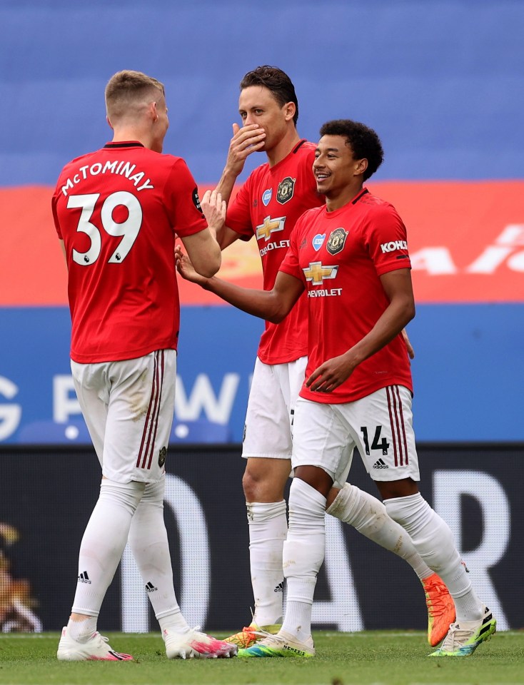 It was Jesse Lingard's first league goal of the season