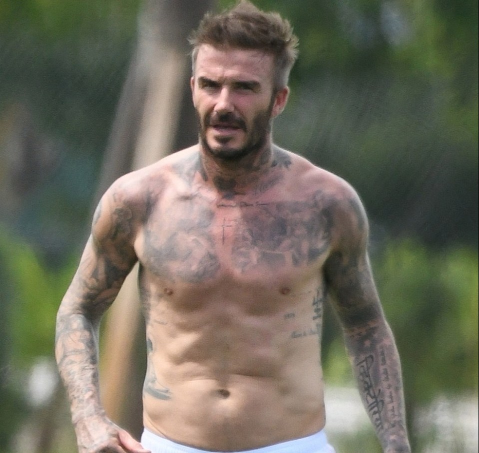 David Beckham still looks in elite shape despite retiring a decade ago