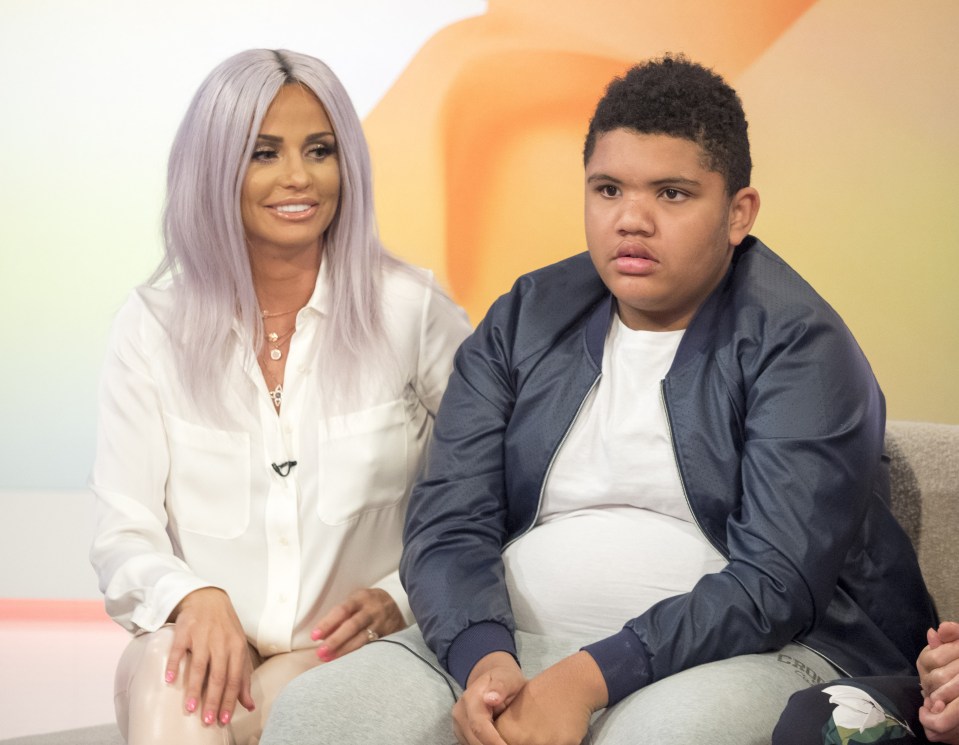 Katie, pictured on Loose Women with her eldest son, is said to have been preparing for this moment 'all his life'