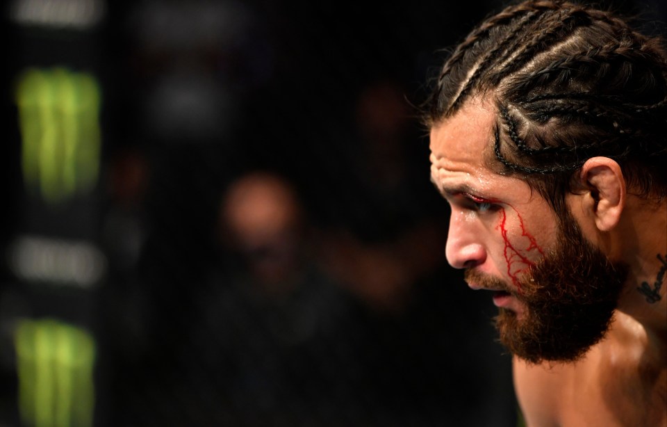 Masvidal suffered cuts to both eyes after accidental head clashes