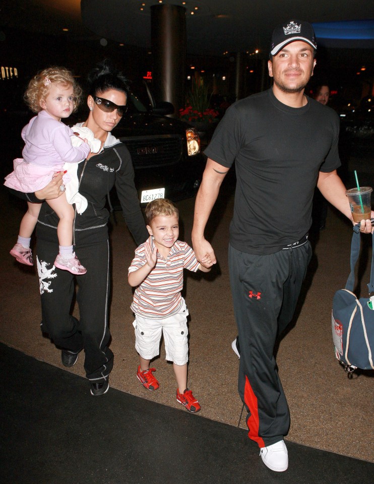 Peter and Katie with Princess and Junior in LA back in 2009