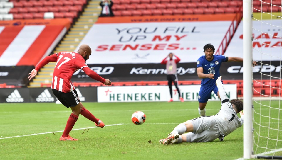 David McGoldrick's quick thinking made it 1-0 after 18 minutes