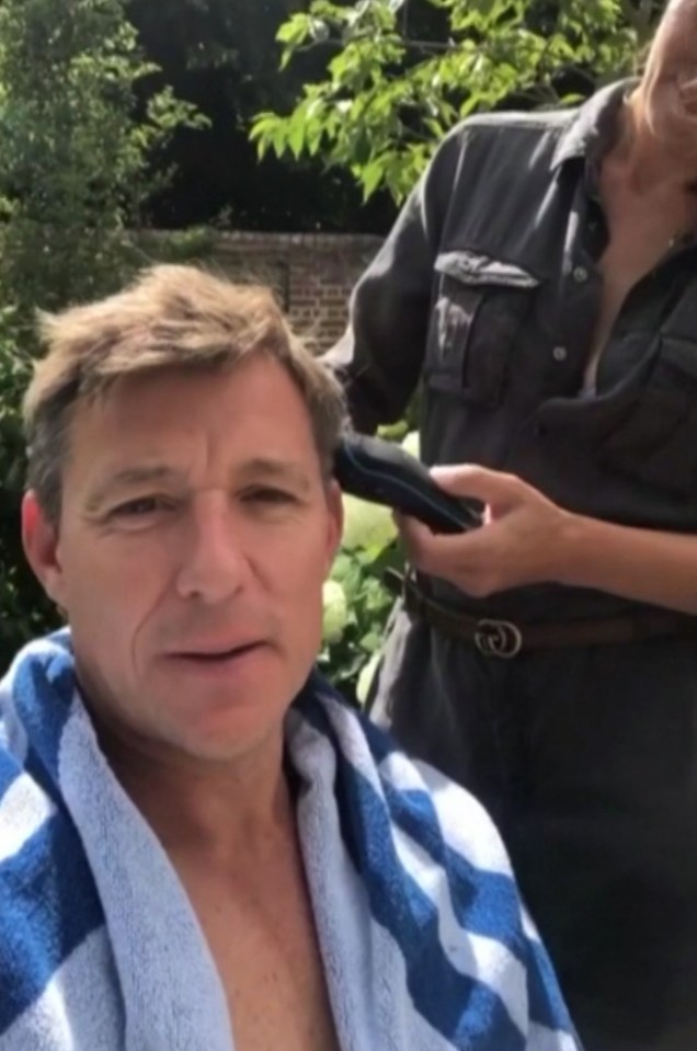 Good Morning Britain host Ben Shephard revealed his wife straddles him when she cuts his hair