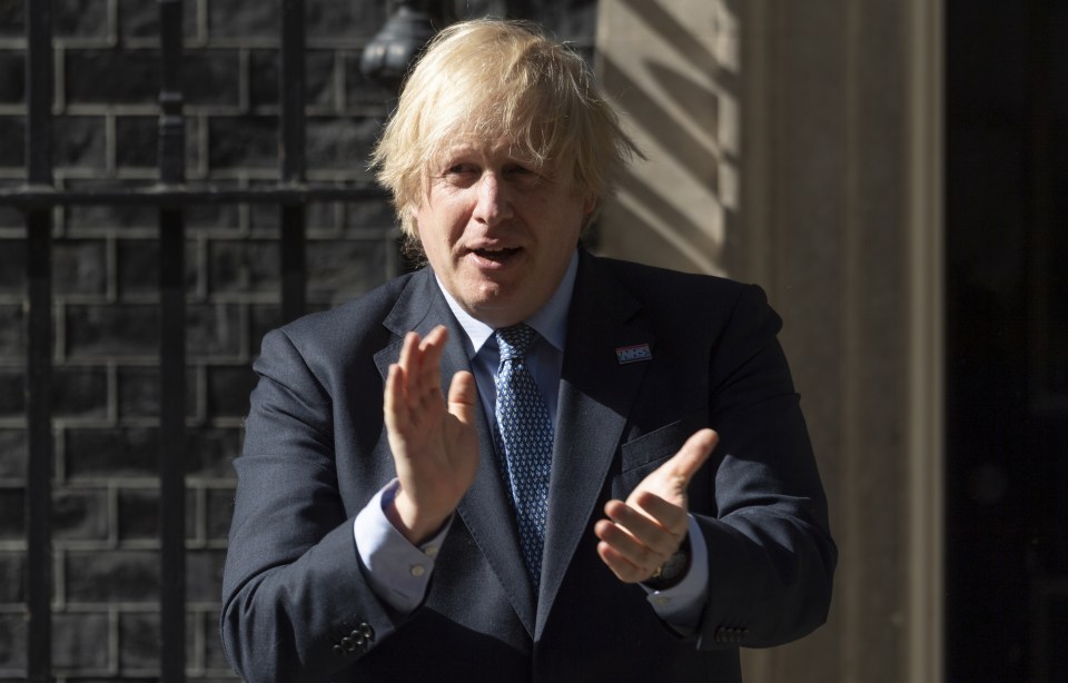 The TV star mocked Boris' clap for carers