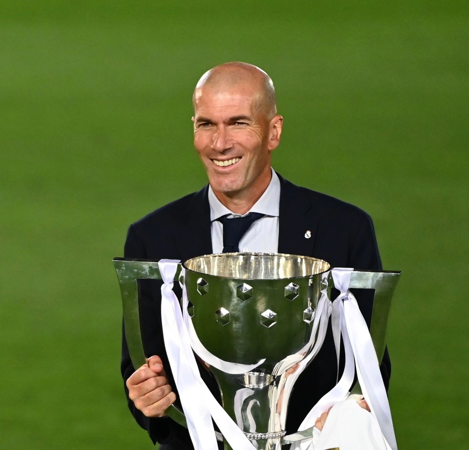 Zinedine Zidane led Real Madrid to their 34th La Liga title this term but he may not stay on as boss