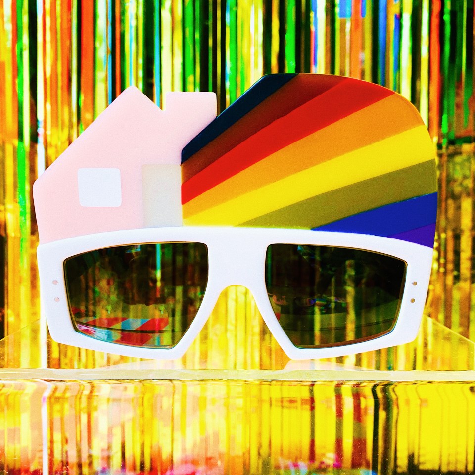 The one-off rainbow specs, by Cubitts and Philip Normal, to celebrate LGBTQ+ rights