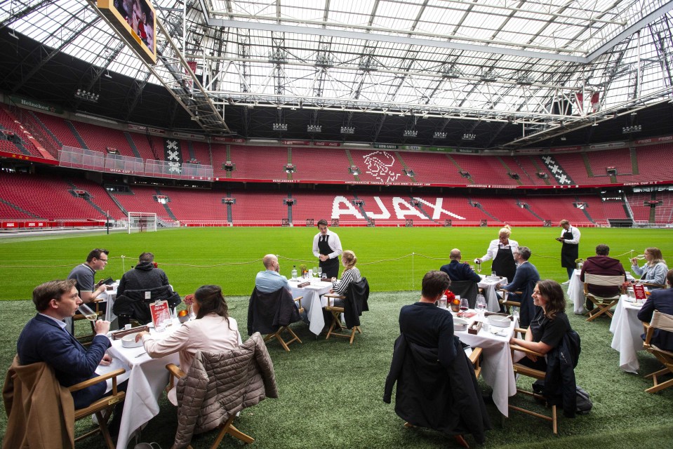 Fans have gone from watching fine football to fine dining in Holland