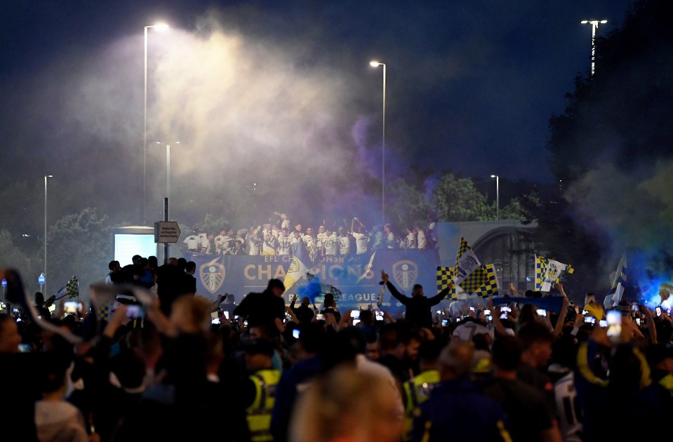 Thousands of fans flocked to the stadium to see their heroes