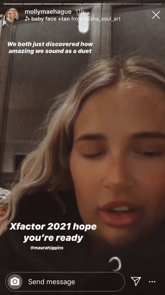 They joked they were ready for X Factor 2020 as they belted out a tune