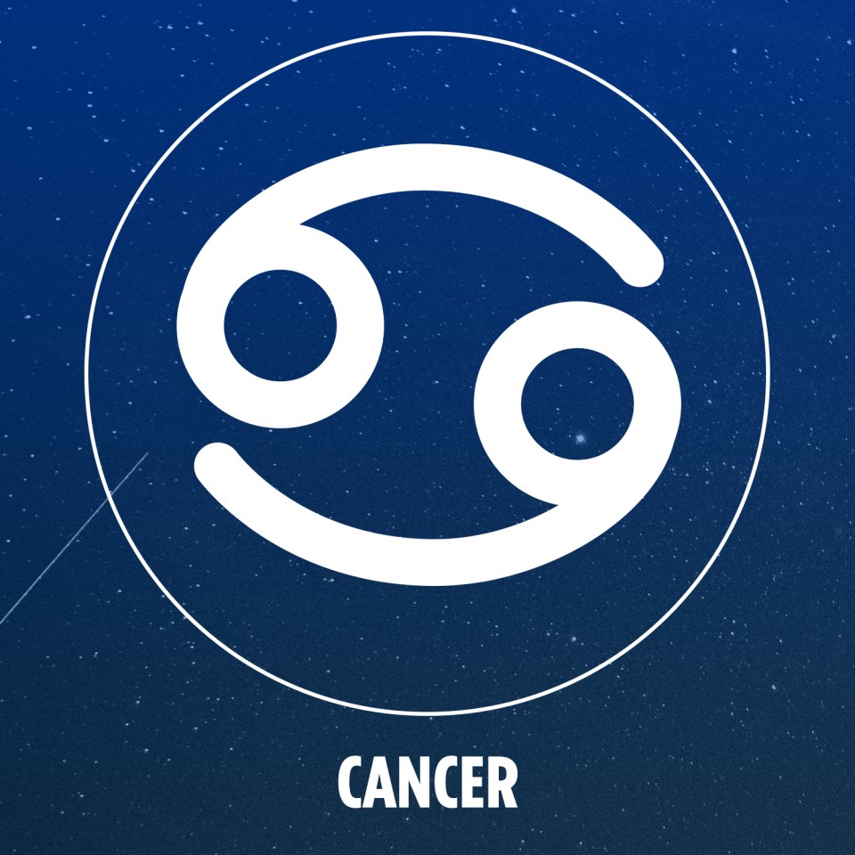 Cancer’s glyph looks like an abstract image of a crab