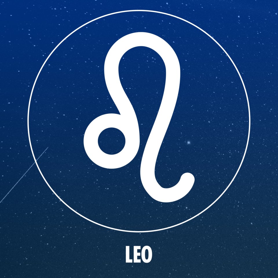 The lion – seen here in glyph form –  is the Leo’s spirit animal