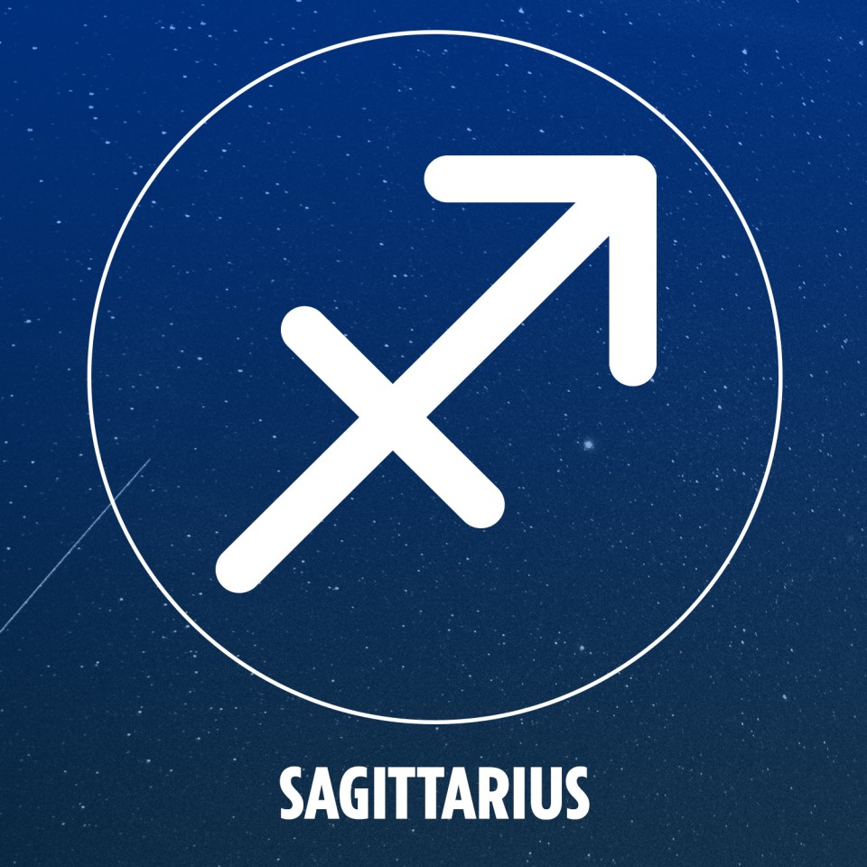 Sagittarians are known for their direct way of speaking, represented here by an arrow