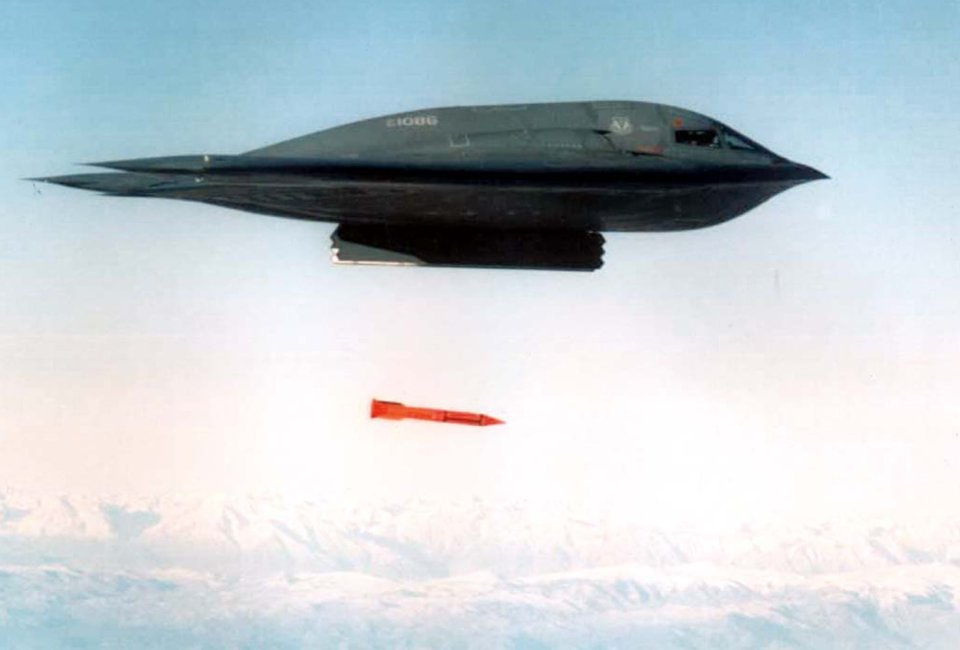 Like the B-2 (pictured), the B-21 stealth bomber is capable of hitting targets from extremely high altitudes