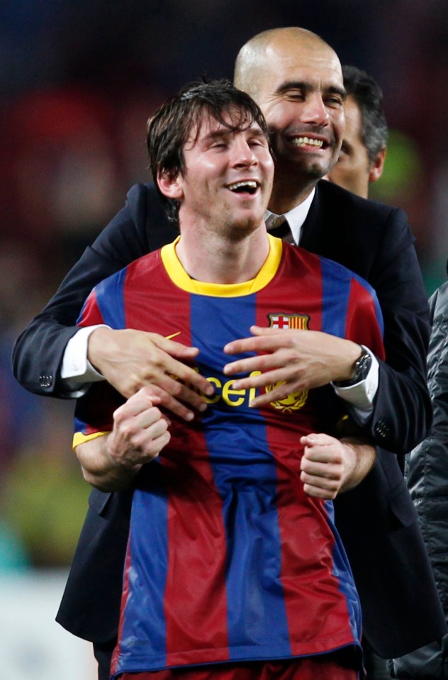 Pep Guardiola managed Messi for four seasons at the Nou Camp 