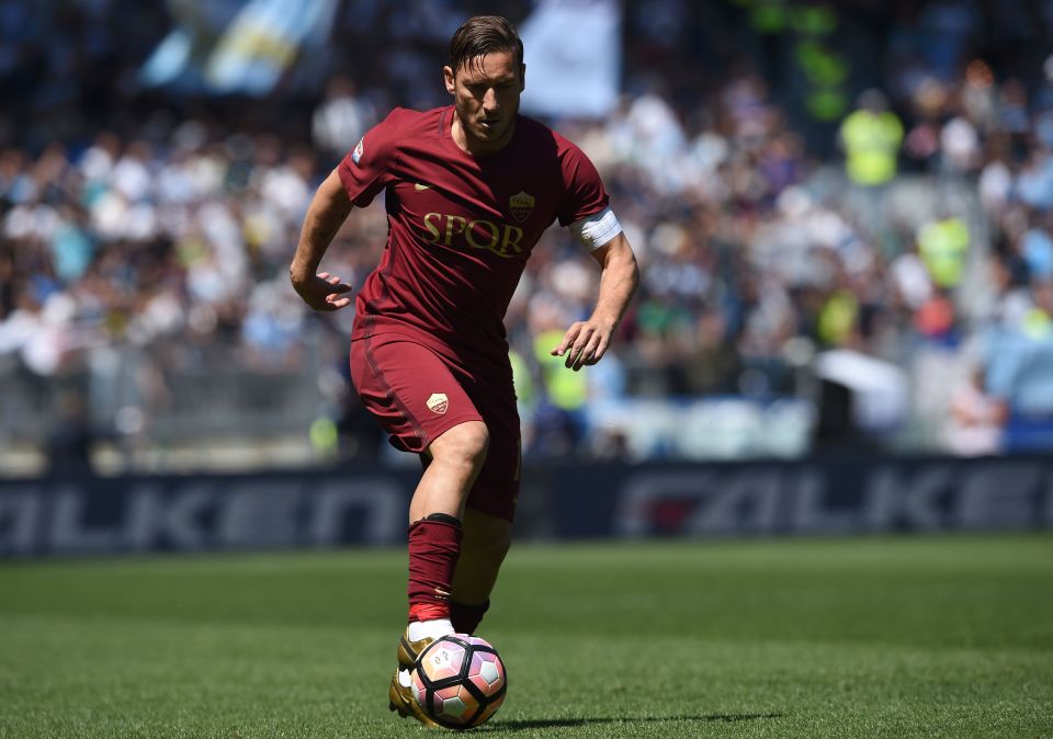 Francesco Totti is in as good shape as he was when he was a player at Roma