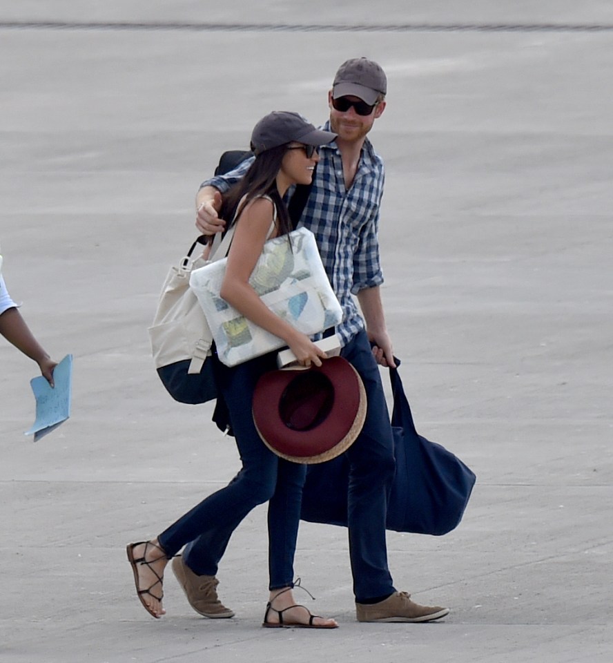 Meghan and Prince Harry were said to be smitten with one another after their Africa trip