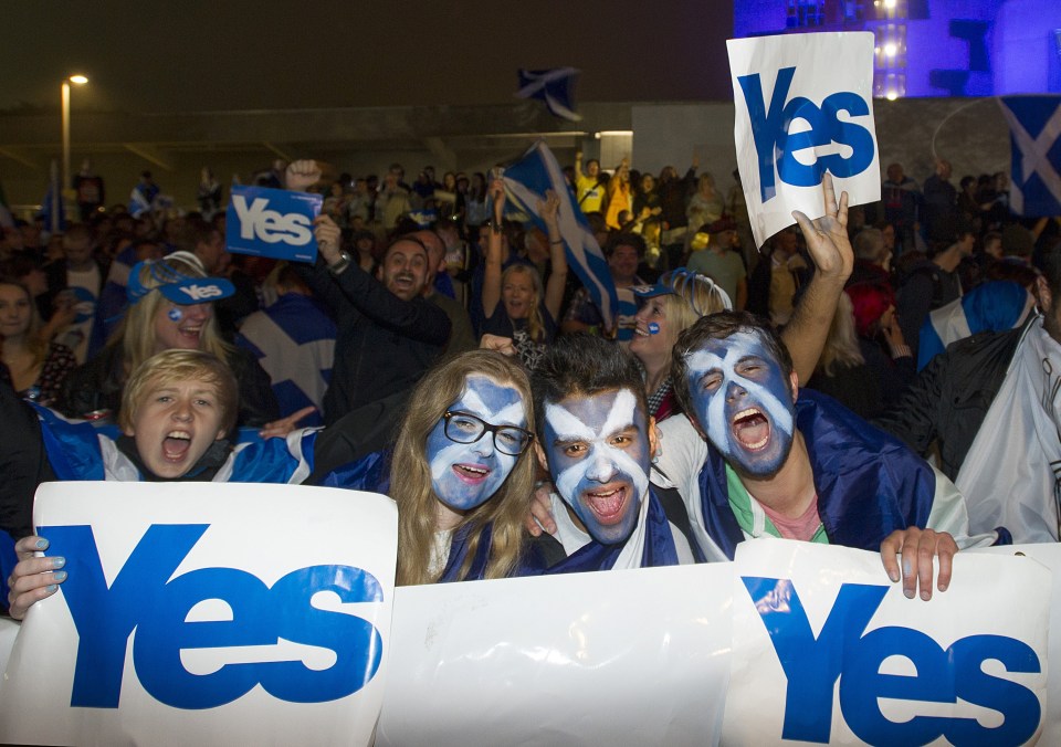 Scots have supported splitting from the UK for the past six months