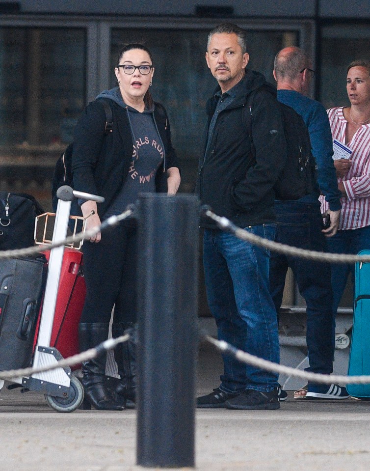 Lisa Riley and her fiance Al on the Strictly Come Dancing cruise