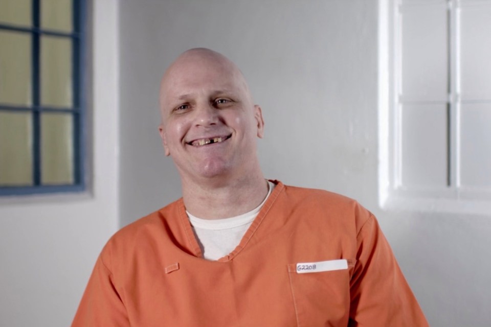 Death row inmate James Robertson smiles as he admits he wouldn’t take his crime back