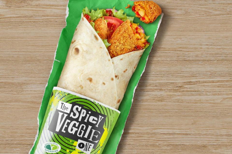 The spicy veggie wrap is 144 calories less that than a Big Mac 