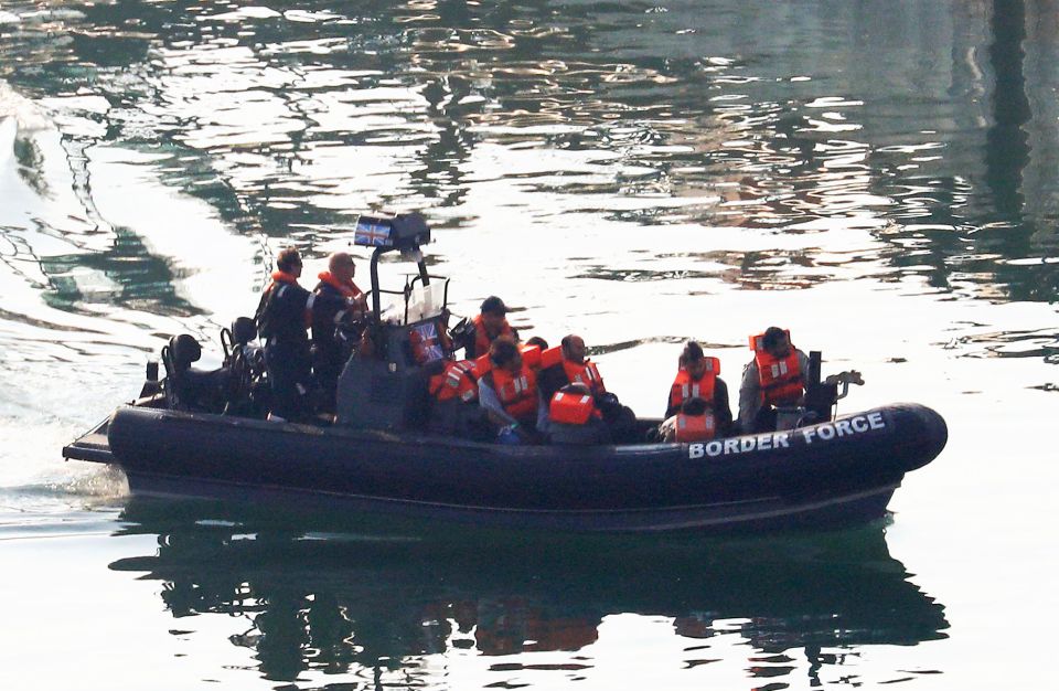 The Home Office says over 380 migrants attempted to cross the Channel on Sunday