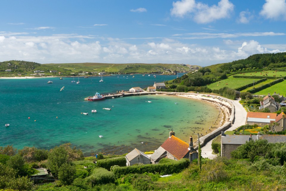 The royals were spotted on the island of Tresco on Thursday by locals