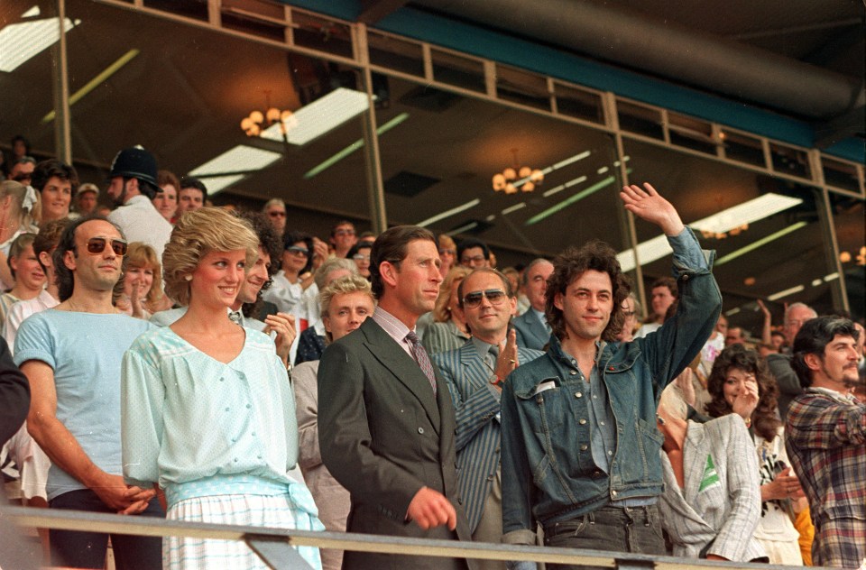 Princess Di was a special guest - and was presented with flower bought from a petrol station