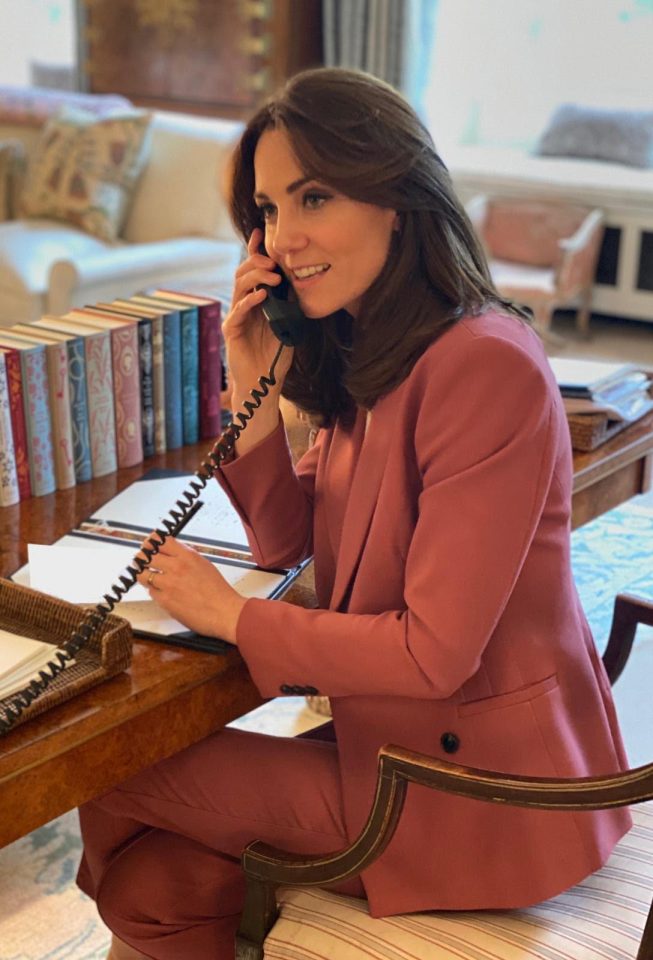 Kate Middleton's antique desk is lined with classic novels