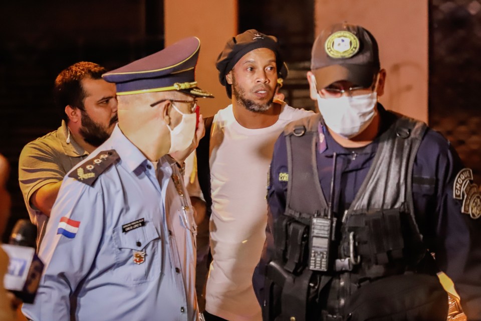 Ronaldinho moved from prison to house arrest in Paraguay in April