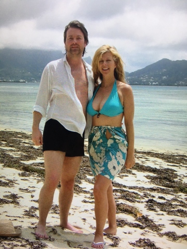 The TV presenter's husband Derek Draper has been battling the deadly virus in hospital since March. Pictured on their honeymoon in 2005