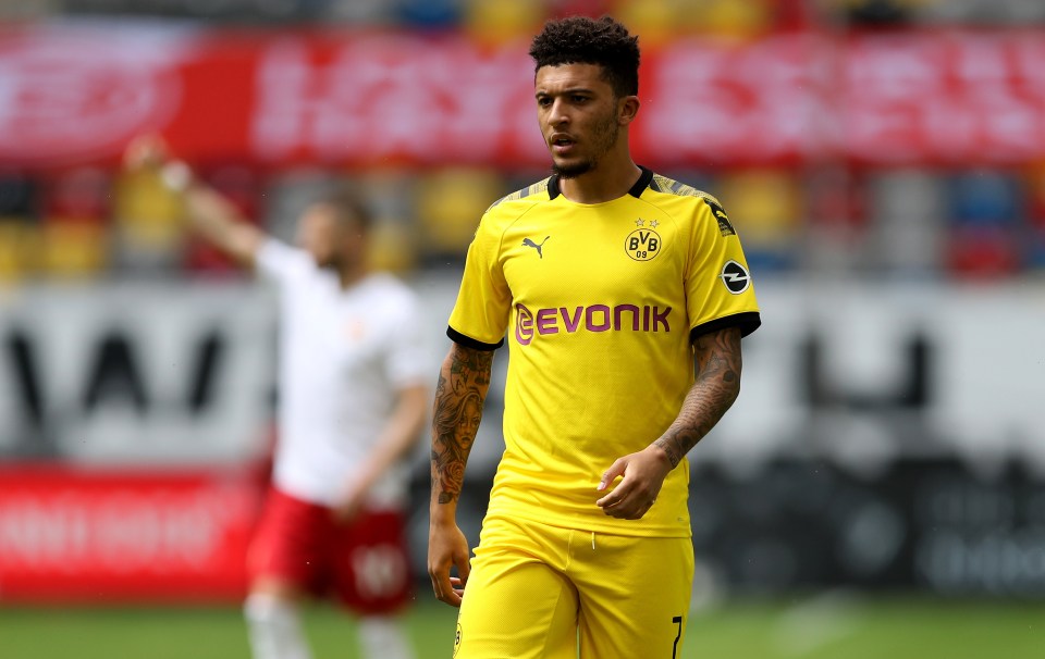 Jadon Sancho will cost Manchester United £108m